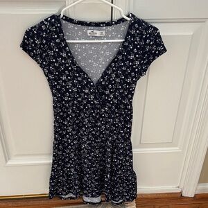 Hollister Navy Floral Mini Dress